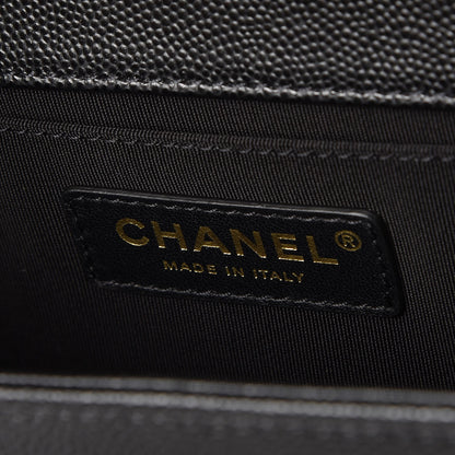 Chanel Caviar Quilted Medium Boy Flap Black 6 of 8