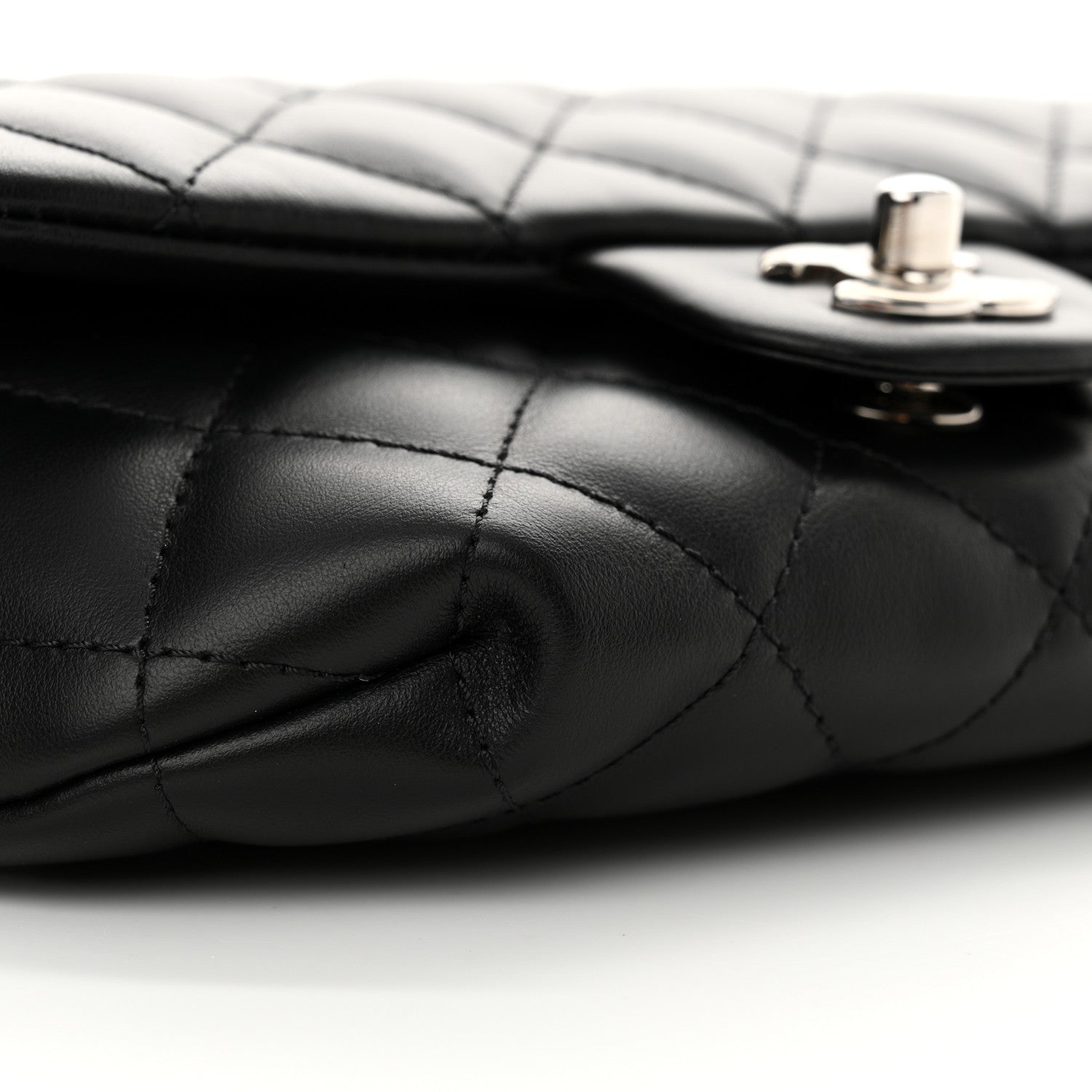 Chanel Calfskin Quilted CC Uniform Flap Belt Bag Black 10 of 11