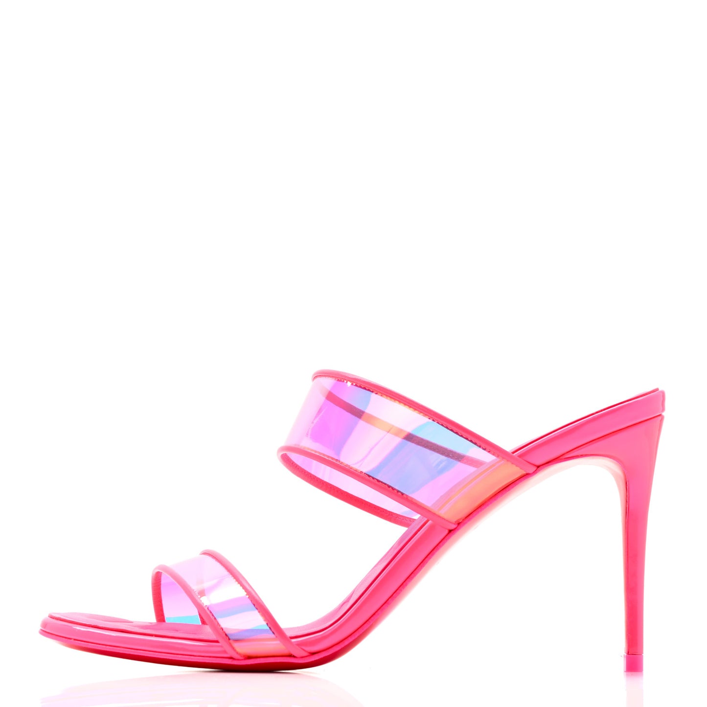 PVC Just Loubi 85 Sandals 38 Fluo Pink