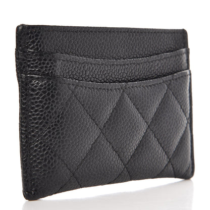 Chanel Caviar Quilted Card Holder Black 3 of 9