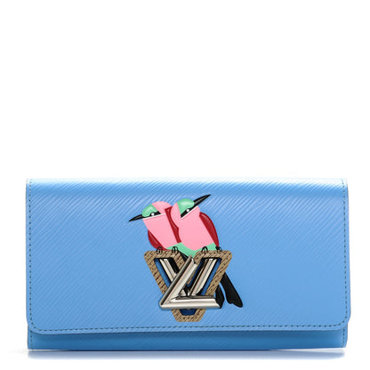 Louis Vuitton Epi Tropical Birds Twist Wallet Bleuet 1 of 6