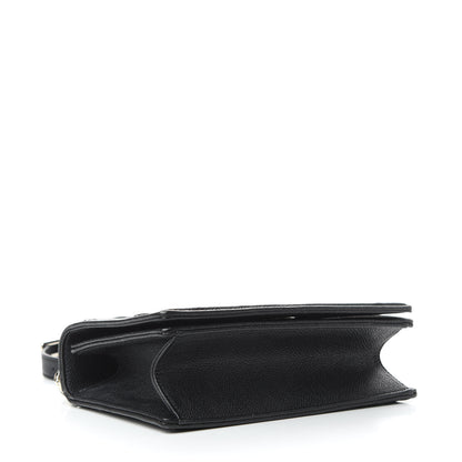 Christian Dior Grained Calfskin Small Diorama Flap Bag Black 5 of 9