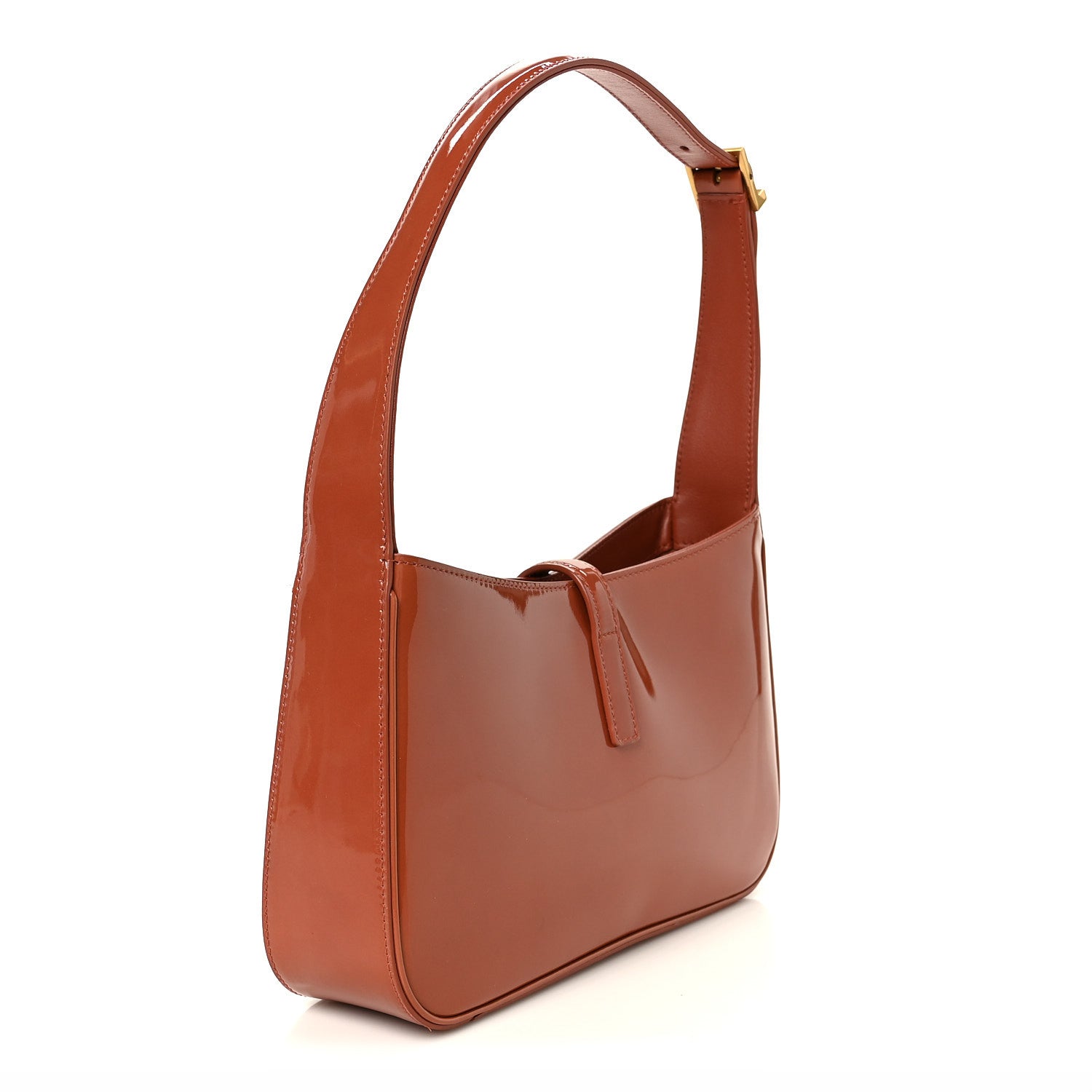 Saint Laurent Patent Le 5 A 7 Hobo Mild Rose 3 of 10