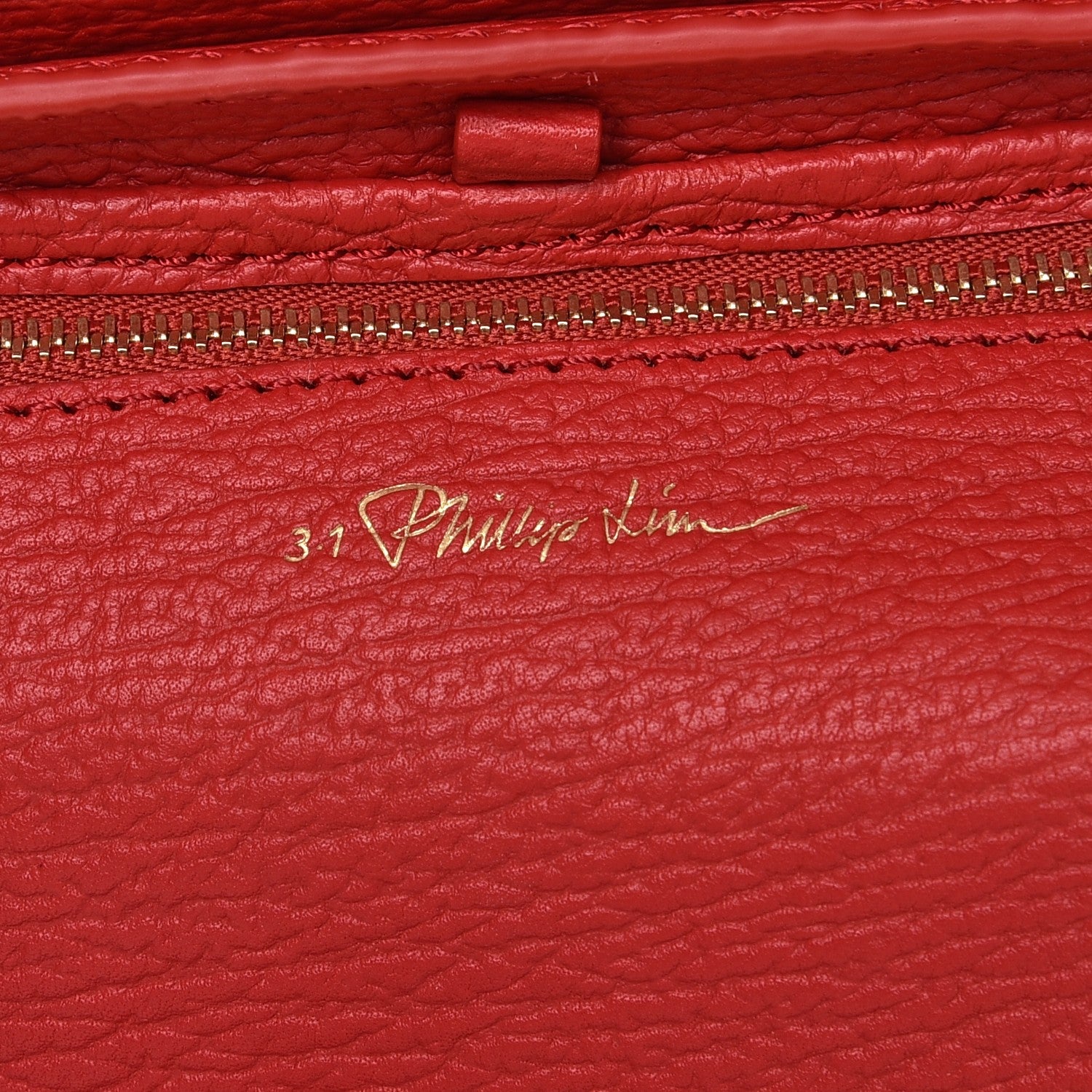 3.1 Phillip Lim 3.1 Textured Calfskin Mini Pashli Satchel Red 7 of 8