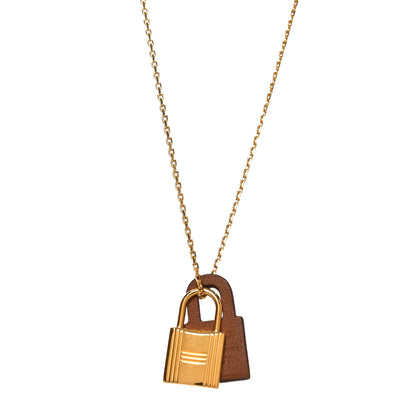 Hermes Swift Small O'Kelly Pendant Necklace Gold 1 of 6