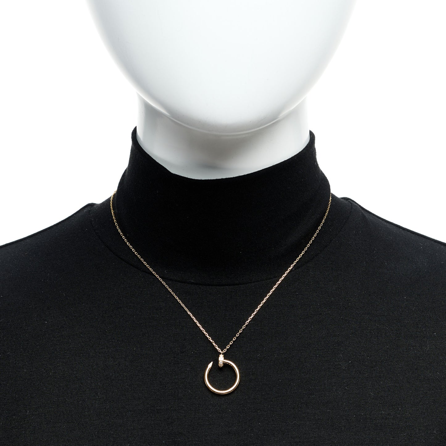 18K Yellow Gold Diamond Juste Un Clou Pendant Necklace