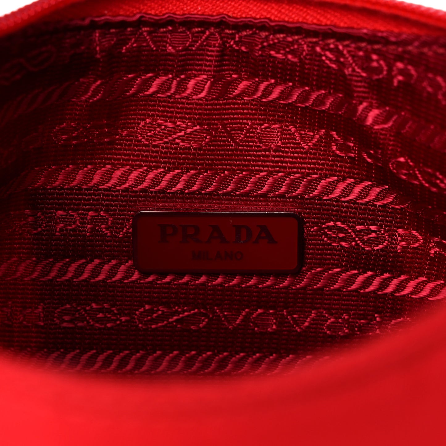 Tessuto Nylon Mini Re-Edition 2000 Bag Rosso