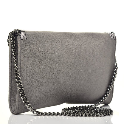Stella McCartney Shaggy Deer Mini Falabella Crossbody Bag Grey 3 of 9