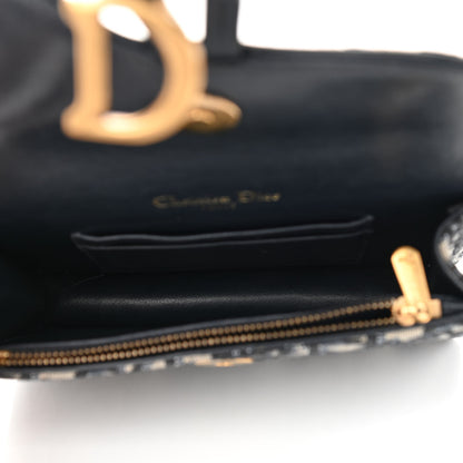 Christian Dior Oblique Saddle Belt Bag Blue 5 of 11