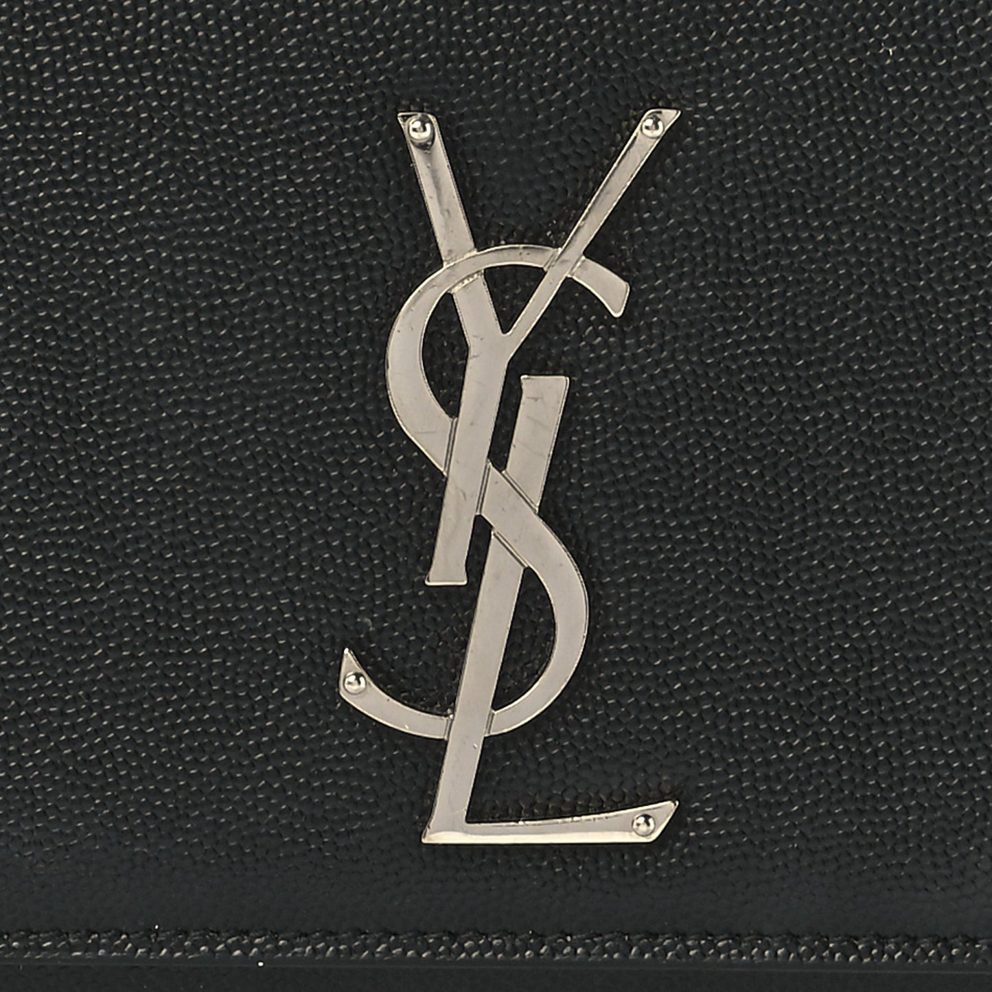 Grain De Poudre Medium Classic Monogram Kate Satchel Black