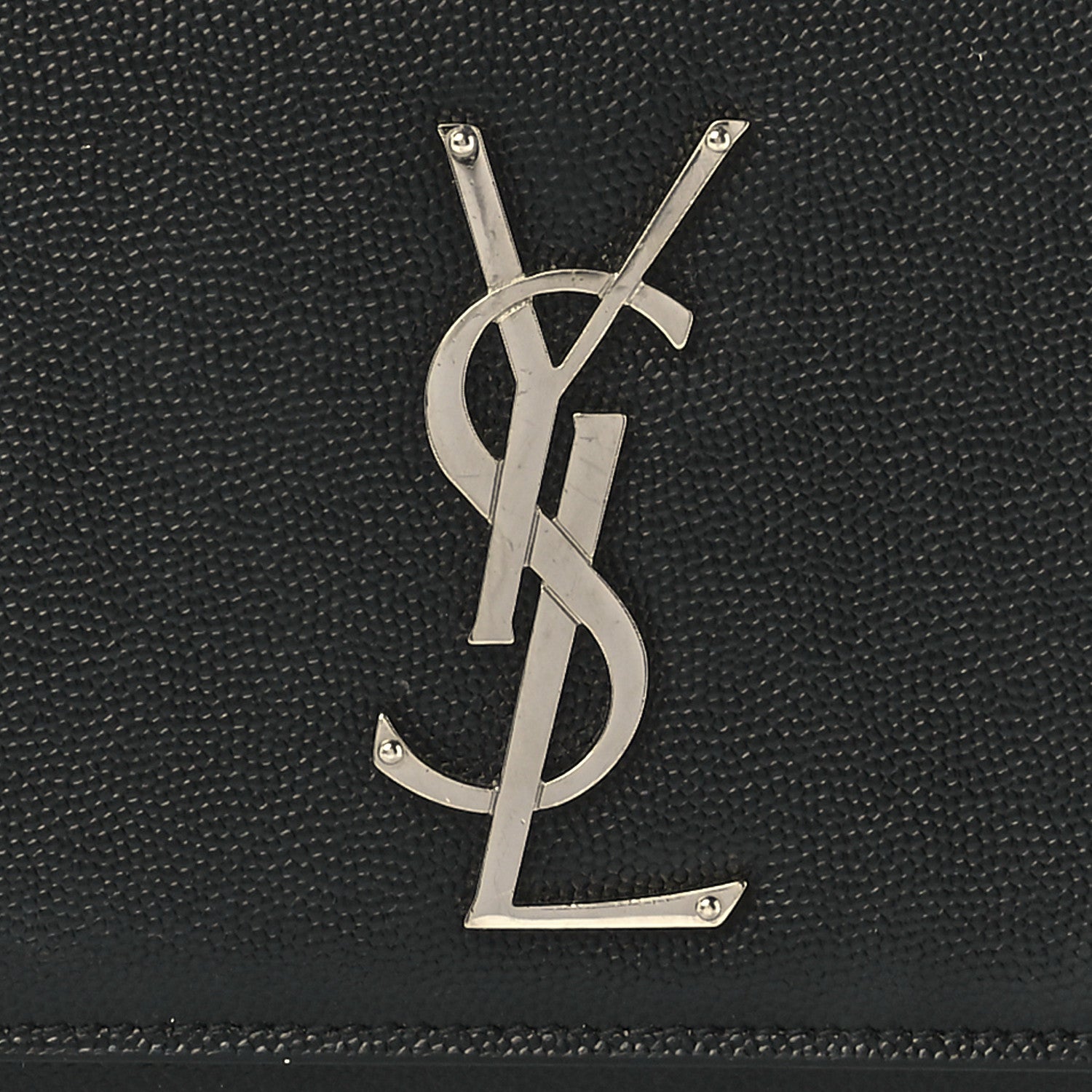 Saint Laurent Grain De Poudre Medium Classic Monogram Kate Satchel Black 9 of 12