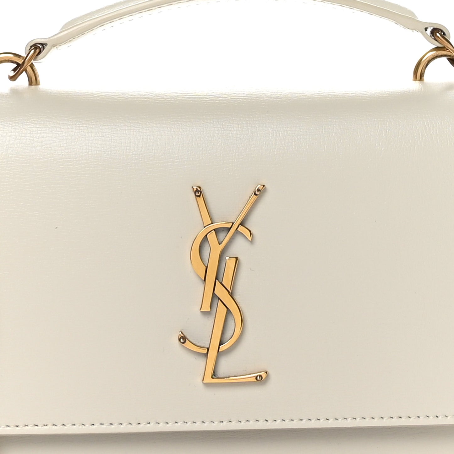 Calfskin Monogram Sunset Chain Wallet Crema Soft