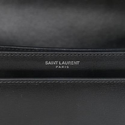 Saint Laurent Calfskin Large Monogram Sunset Black 6 of 13