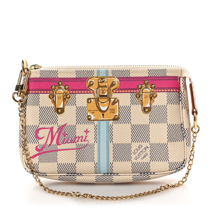 Louis Vuitton Damier Azur Summer Trunks Miami Mini Pochette Accessories 1 of 9