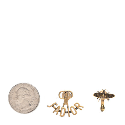 Christian Dior Metal J'Adior Earrings Aged Gold 2 of 3