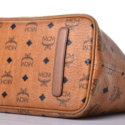 MCM Visetos Shopper Tote Cognac 15 of 15