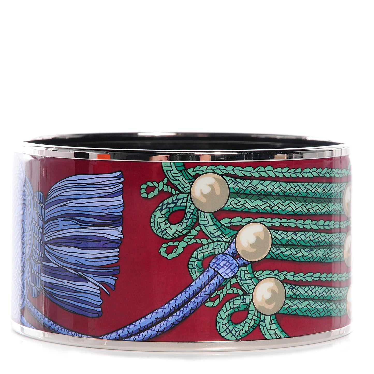 Enamel Printed Brandebourgs Extra Wide Bracelet 65
