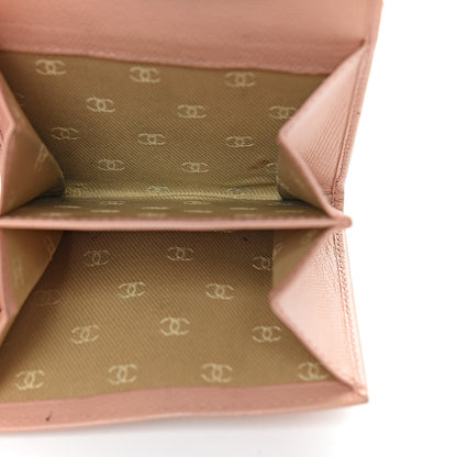 Chanel Grained Calfskin CC Button Compact Wallet Pink 6 of 15