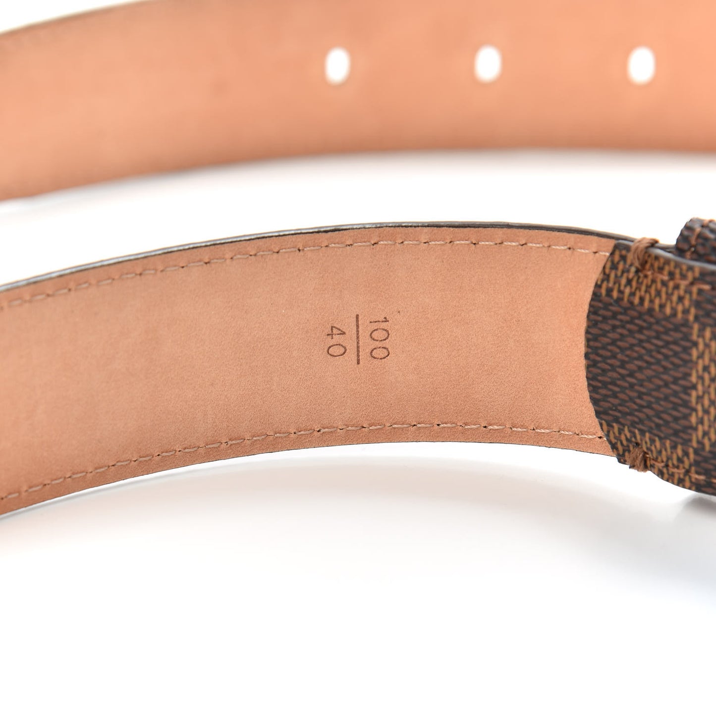 Damier Ebene 30mm Ellipse Belt 100 40