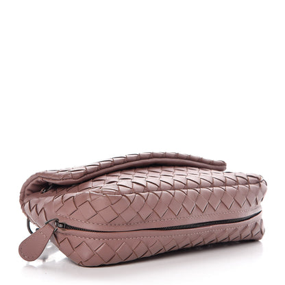Bottega Veneta Nappa Intrecciato Small Chain Crossbody Dusty Rose 4 of 13