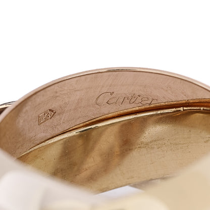 Cartier 18K Pink Yellow White Gold Large Trinity Ring 50 5.25 4 of 7