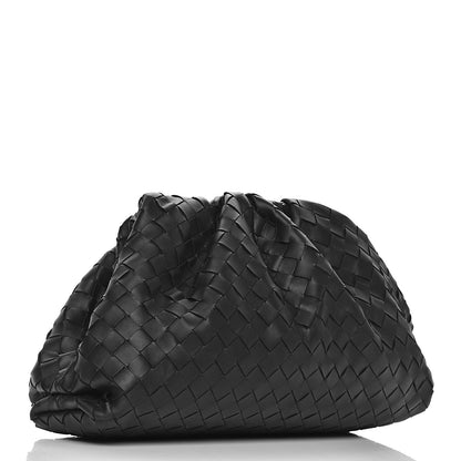 Bottega Veneta Nappa Maxi Intreccio The Pouch Oversized Clutch Black 3 of 10