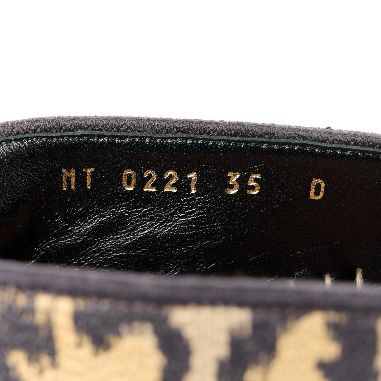 Cotton Embroidered Leopard Print Granville Espadrille 35 Natural