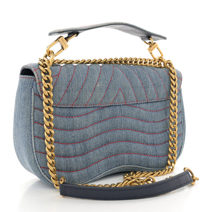 Louis Vuitton Denim New Wave Chain MM Blue 3 of 11