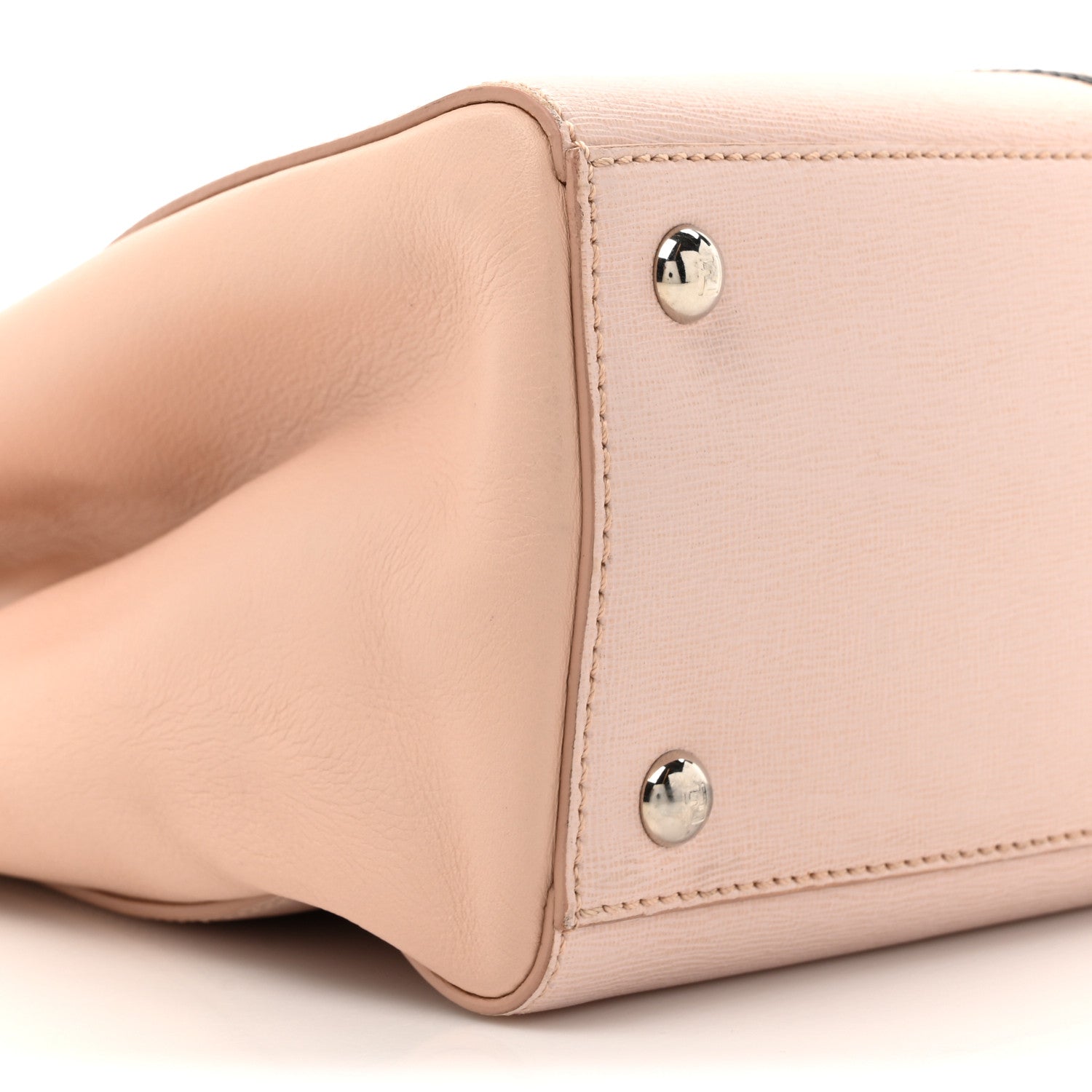 Fendi Vitello Elite Monster Petite 2Jours Tote Rosa Plaster 10 of 21