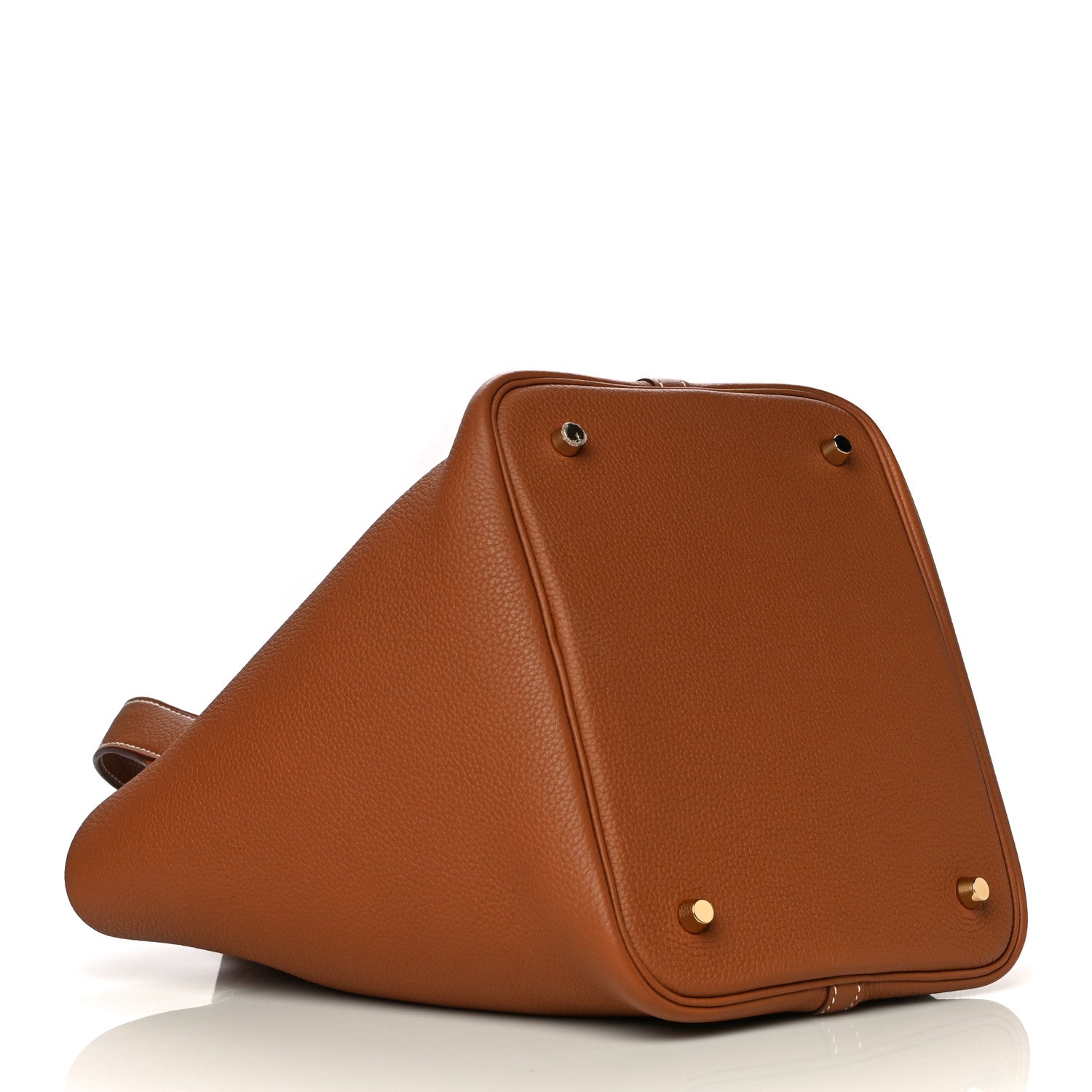 Hermes Taurillon Clemence Picotin Lock 22 MM Gold 4 of 10