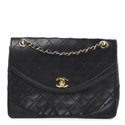 Chanel Lambskin Quilted Medium Single Flap Black 1 of 10