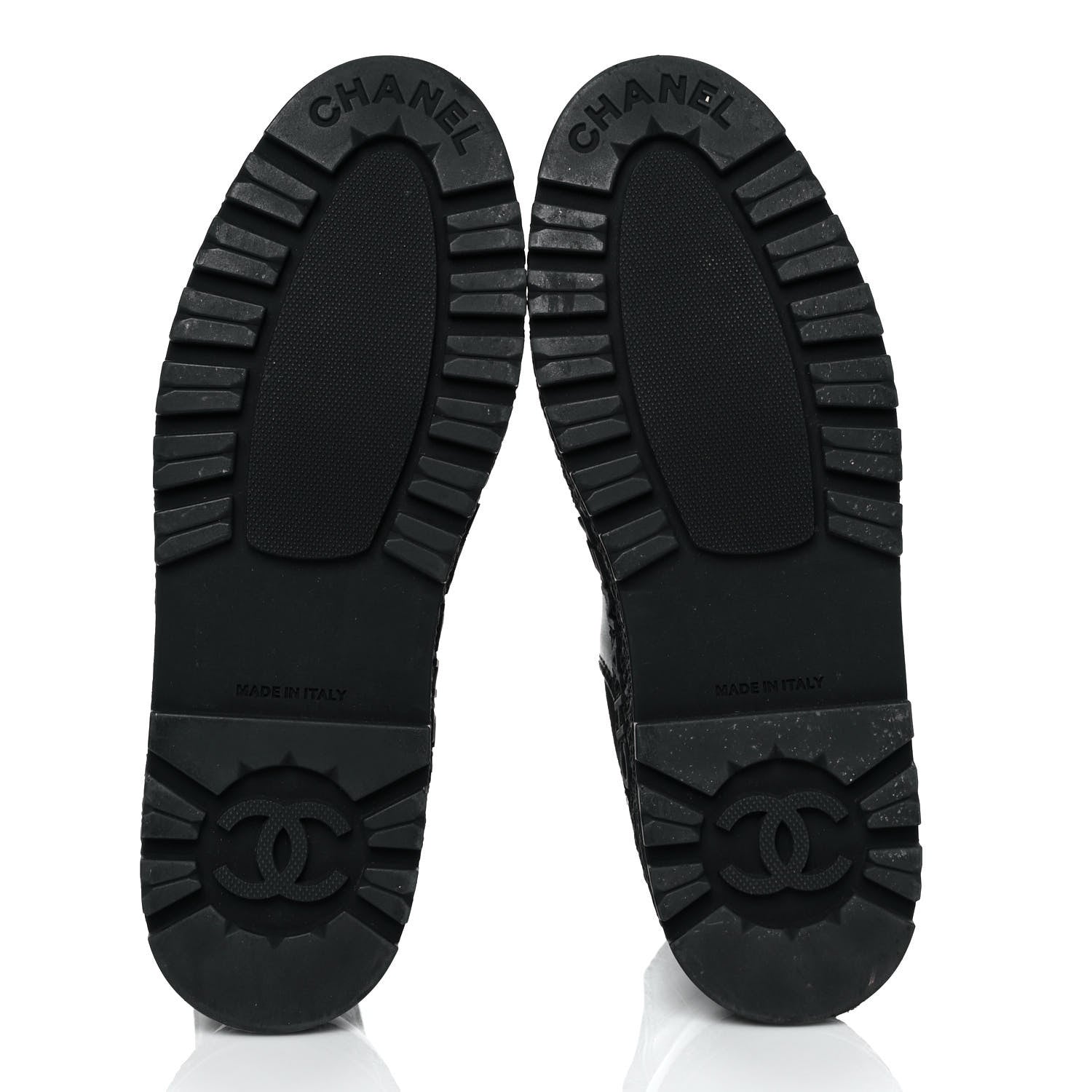 Chanel Calfskin Cap Toe CC Ankle Boots 37 Black 6 of 9