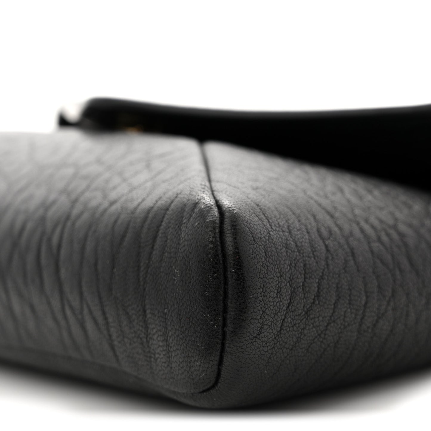 Supple Lambskin Small Cassandre Chain Pouch Black