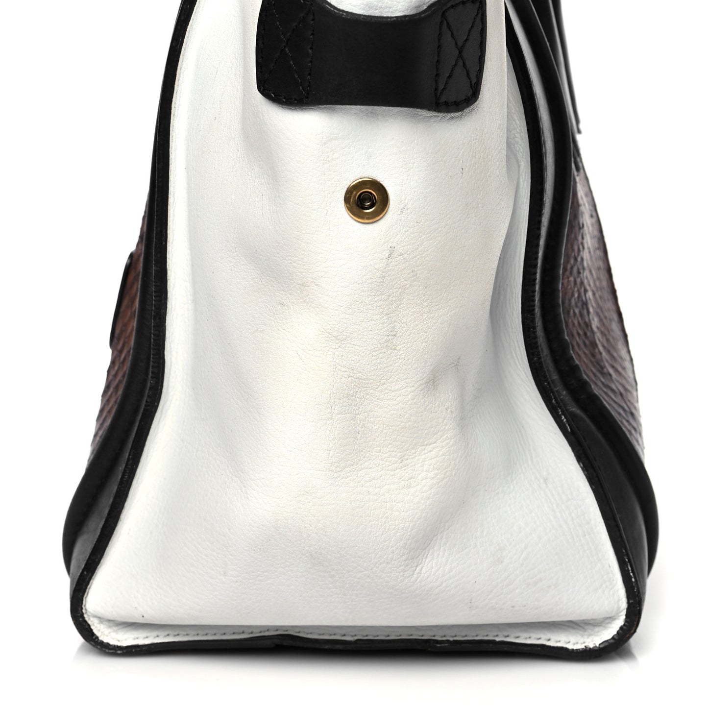 Python Smooth Calfskin Mini Luggage Brown