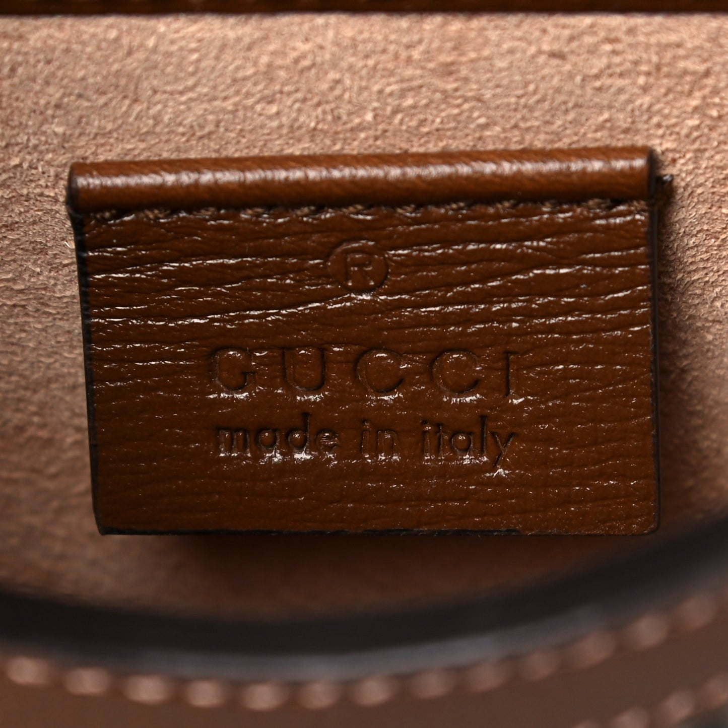 GG Supreme Monogram Mini Horsebit 1955 Crossbody Bag Beige Brown Sugar