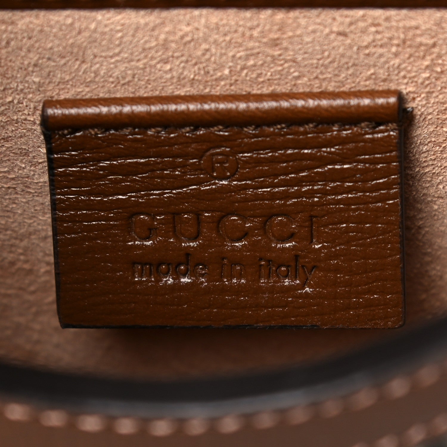 Gucci GG Supreme Monogram Mini Horsebit 1955 Crossbody Bag Beige Brown Sugar 6 of 11
