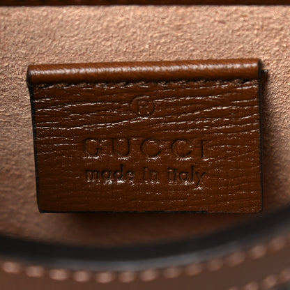 Gucci GG Supreme Monogram Mini Horsebit 1955 Crossbody Bag Beige Brown Sugar 6 of 11
