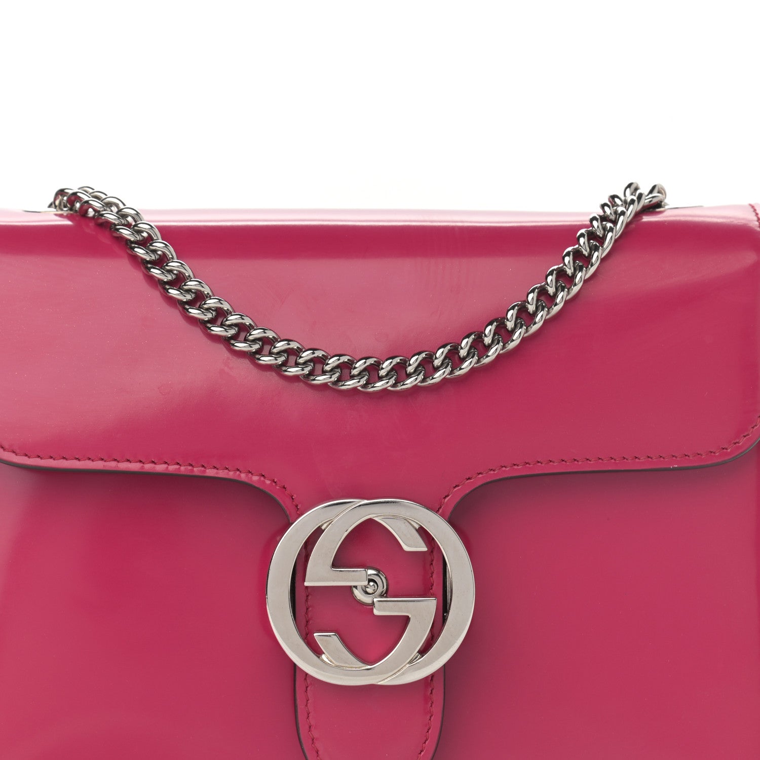 Gucci Shade Lux Calfskin Small Interlocking G Shoulder Bag Petunia 8 of 16