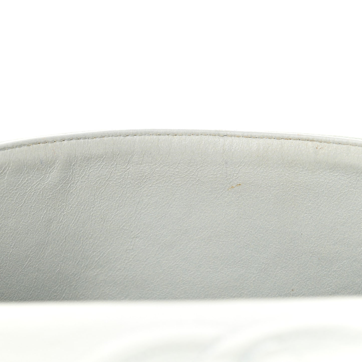 Caviar Quilted Medium Double Flap Light Blue