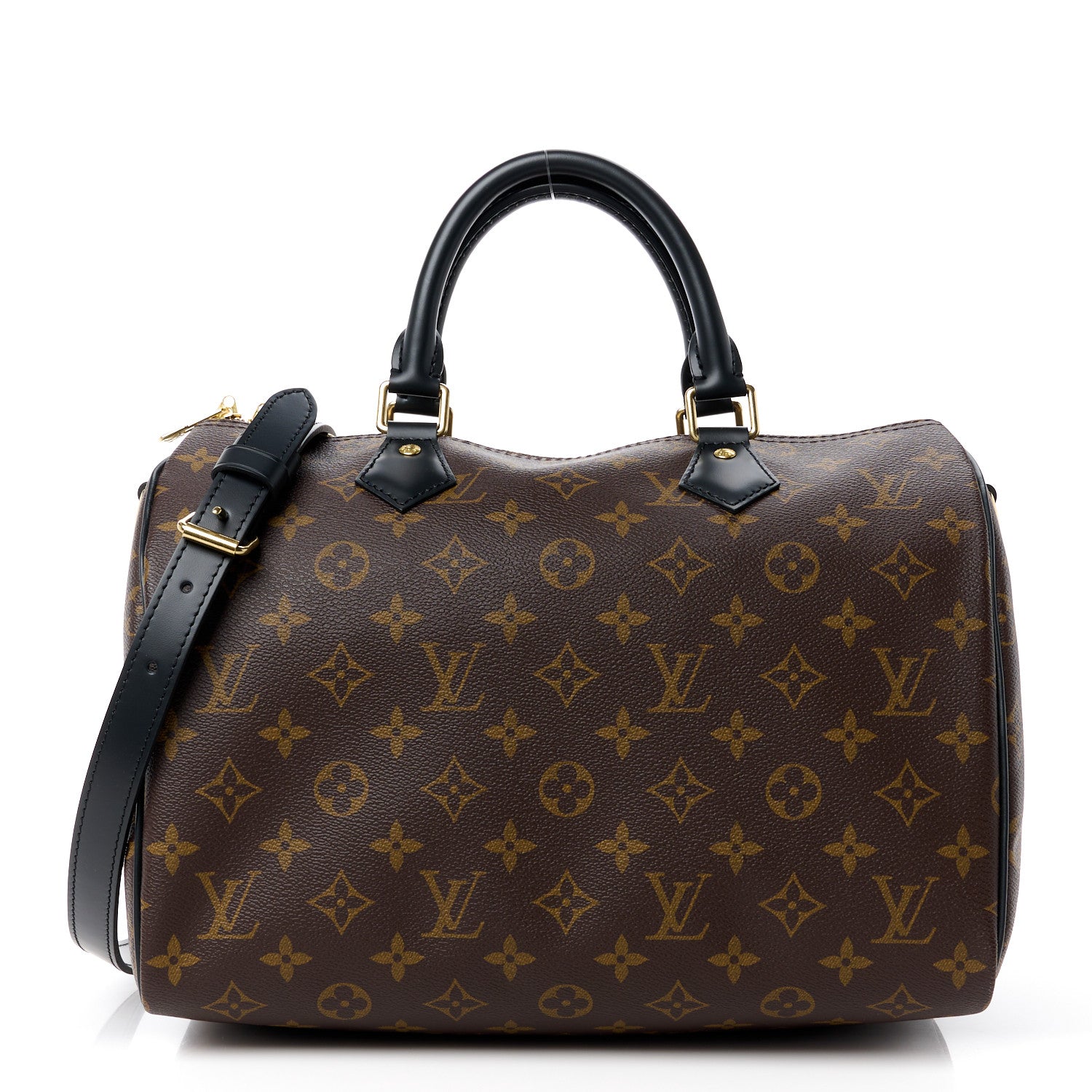 Louis Vuitton LOUIS VUITTON Monogram My World Tour Speedy Bandouliere 30 Black 1 of 12