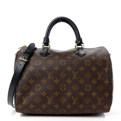 Louis Vuitton LOUIS VUITTON Monogram My World Tour Speedy Bandouliere 30 Black 1 of 12