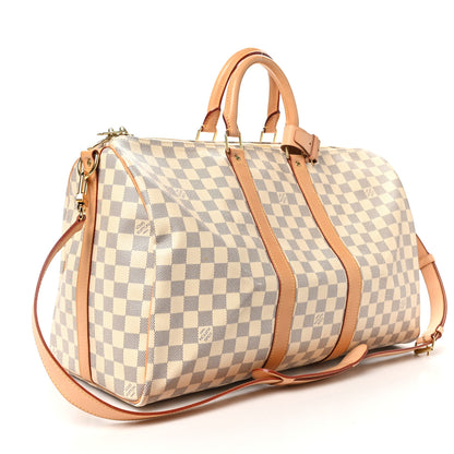 Louis Vuitton Damier Azur Keepall Bandouliere 45 2 of 10
