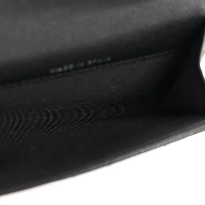 Chanel Caviar Chevron Quilted Boy Flap Card Holder Black 5 of 8