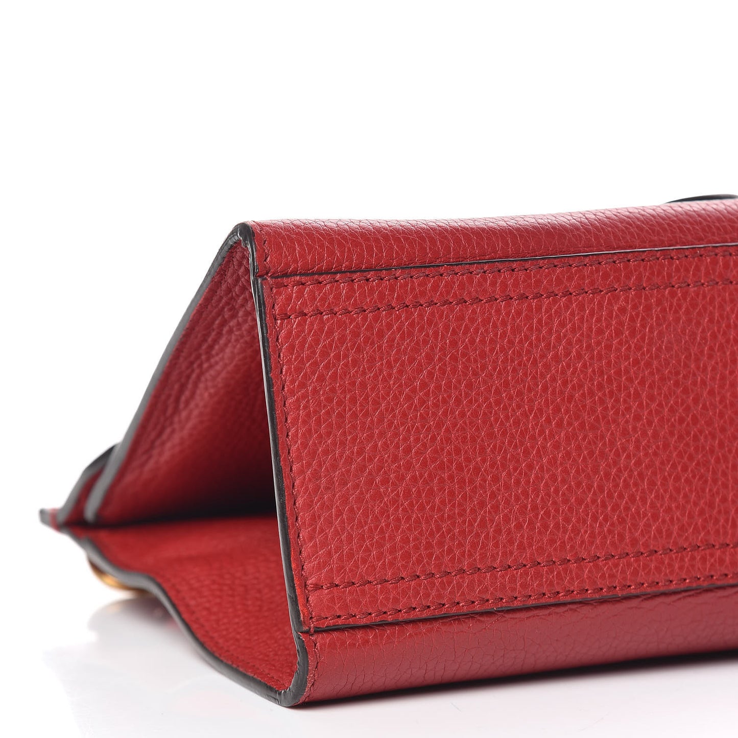Calfskin Mini GG Marmont Top Handle Bag Vulcanic Red