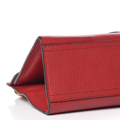 Gucci Calfskin Mini GG Marmont Top Handle Bag Vulcanic Red 8 of 24