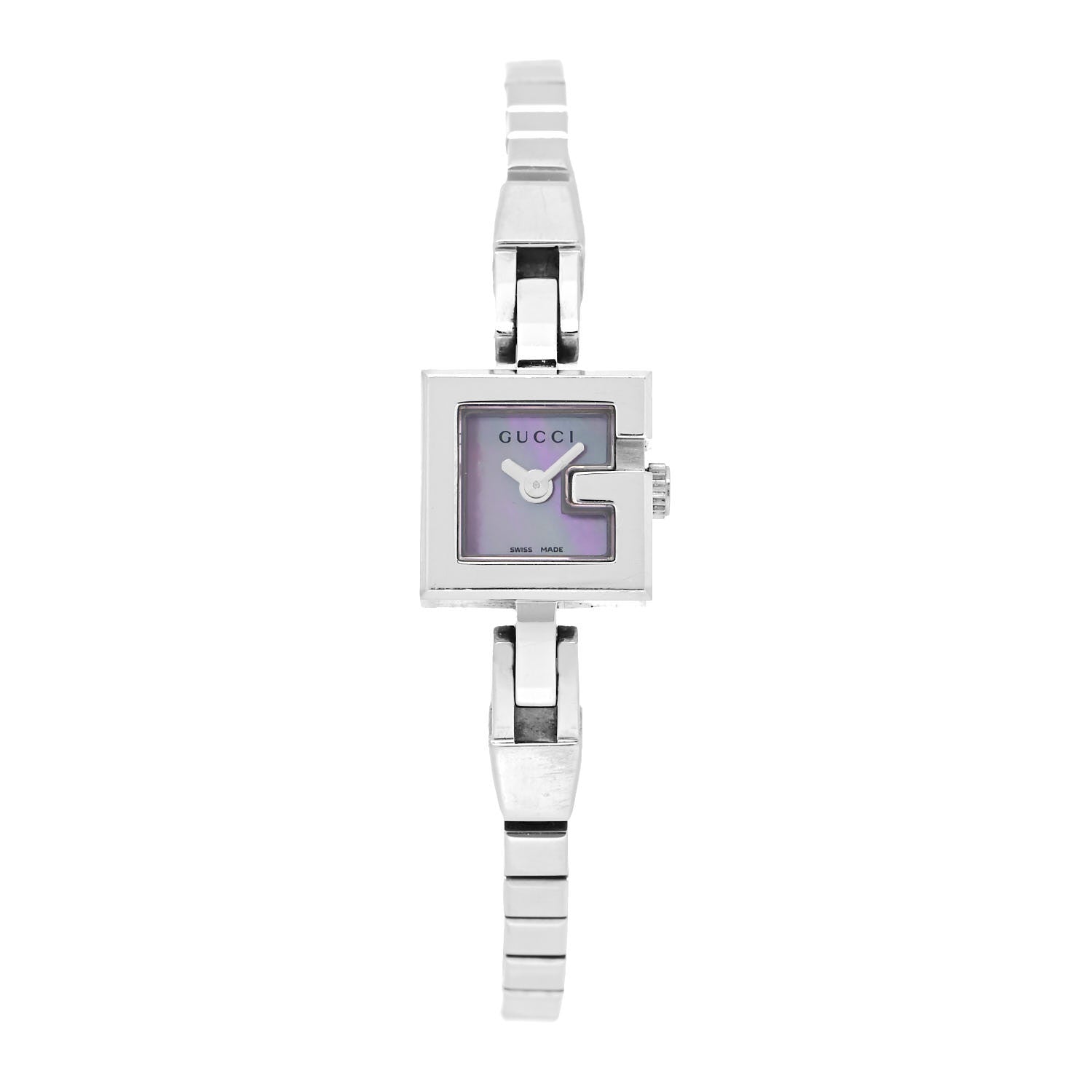 Gucci Stainless Steel Black Mother of Pearl 14mm 102 G-Mini Quartz Watch 1 of 4