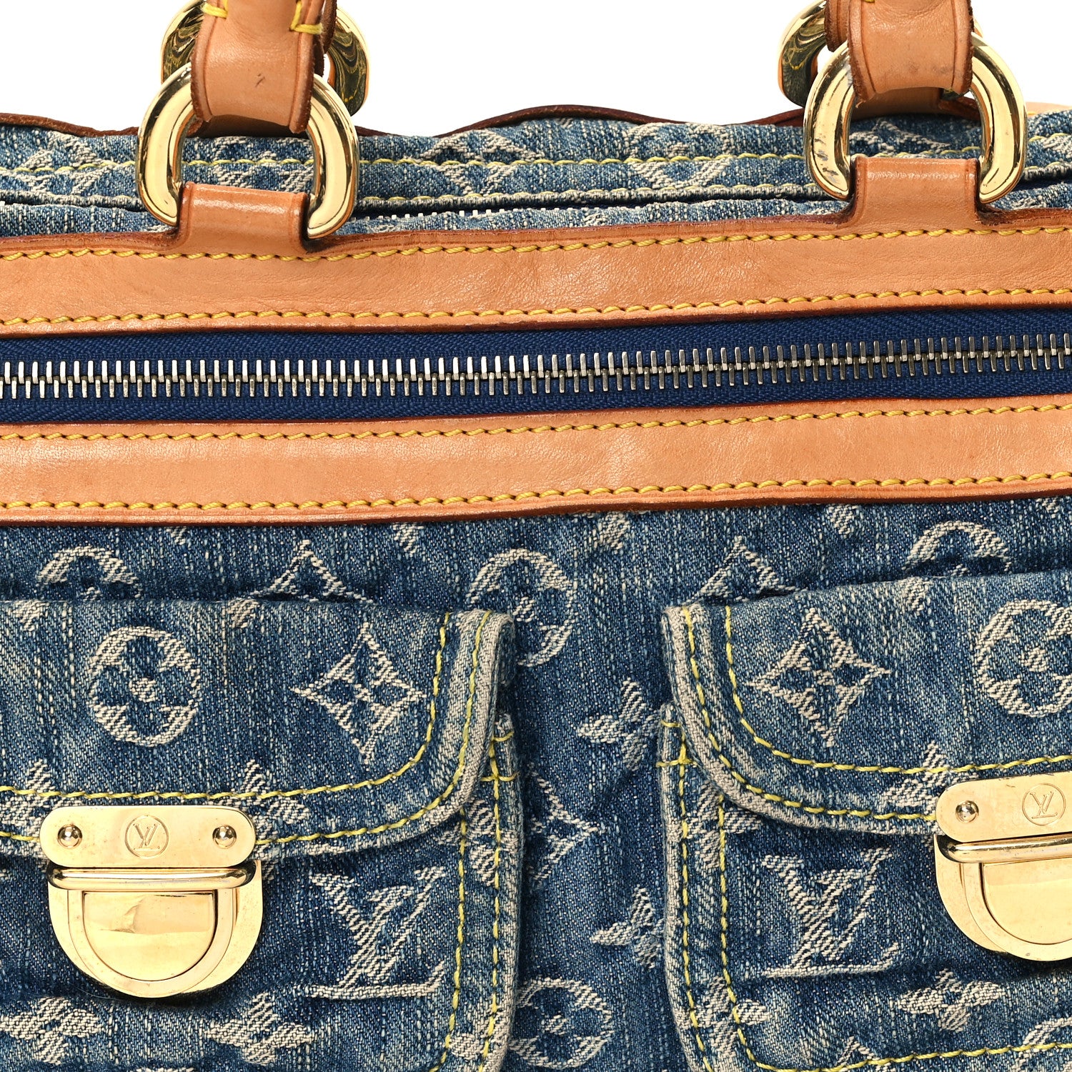 Louis Vuitton Monogram Denim Neo Speedy Blue 7 of 11