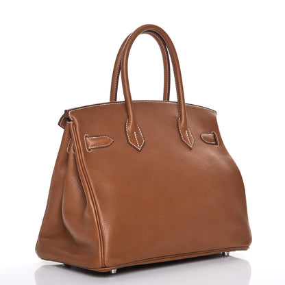 Hermes Natural Barenia Faubourg Birkin 30 Fauve 3 of 27