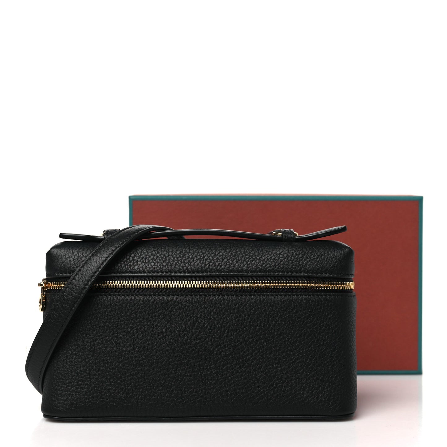 Grained Calfskin L19 Extra Pocket Pouch Black
