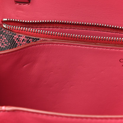 Celine Lizard Medium Classic Box Flap Bag Pink Grey 12 of 14